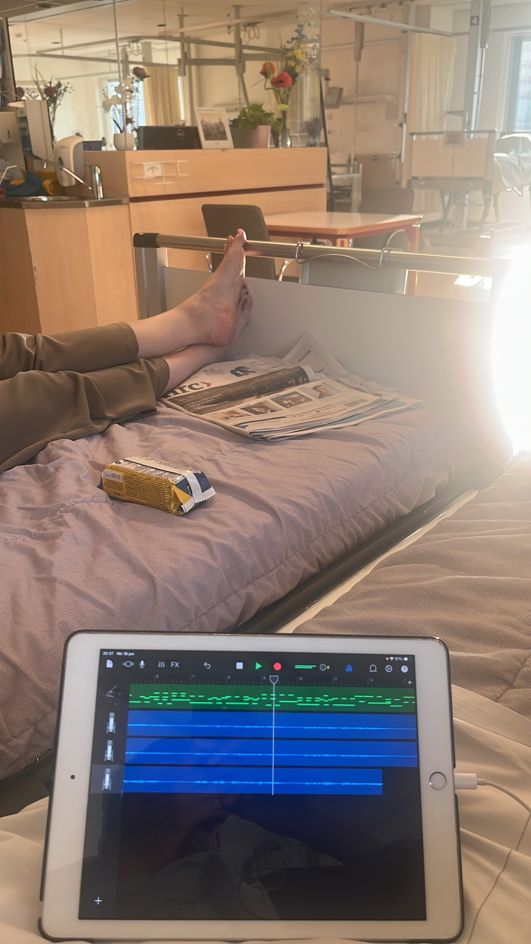 Muziekmaken uit ziekenhuis